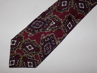 Corbata de Seda STRATHMORE Borgoña Abstracta 55" x 3 1/2" Foto 1 de 2