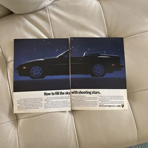 Porsche 944 S2 Cabriolet Bj 1989 original Oldtimer Anzeige - Bild 1 von 2