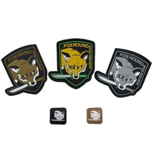Parche de bucle de gancho de goma de especificación sólida de Metal Gear 3D PVC FOX HOUND Metal Gear - Imagen 1 de 9