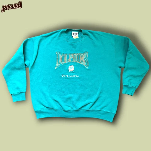 Vtg Y2K 2000 LEE SPORT Pullover Crewneck NFL Miami Dolphins Football Mens 2XL Cover