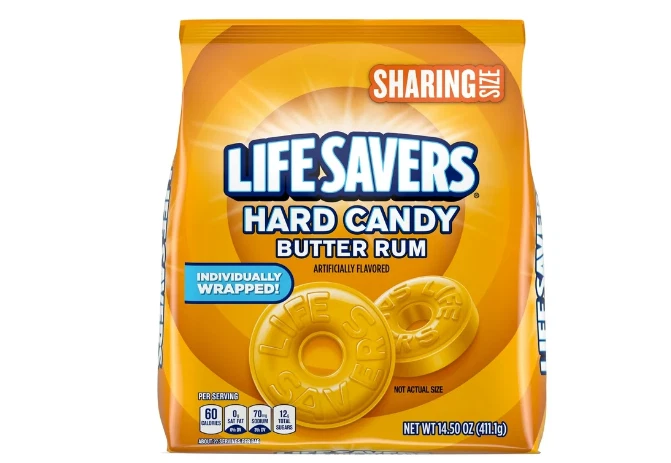 Caramelos duros LifeSavers mantequilla ron aliento mentas caramelos salvavidas Foto 1 de 1