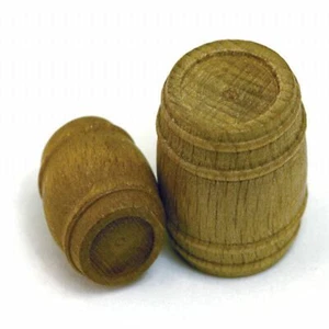 Model Shipways Barrel, Walnut H=7/16 x W=5/16" (11 x 8mm) 12 pack - Picture 1 of 1