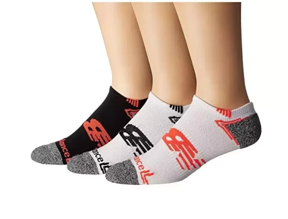 Носки беговые женские New Balance L31008 разноцветные незаметные 3 пары размер средний - Изображение 1 из 1