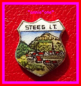 ꧁ VINTAGE wie BETTELARMBAND anhänger WAPPEN charm ÖSTERREICH tirol STEEG ꧂ - Bild 1 von 2