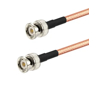 BNC Male Adapter Extension Cable RG400 3FT 1M for Oscilloscope Spectrum Analyzer - Picture 1 of 4