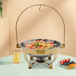 7.26QT Chafing Dish Buffet Set Alcohol-fueled Food Warmer Banquets Catering USA - Picture 1 of 13