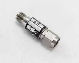 Weinschel / Aeroflex 4M-5 Fixed Attenuator - 10 dB, DC-12.4 GHz, 2W, SMA M-F - Picture 1 of 4
