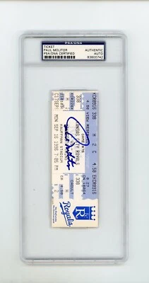 Paul Molitor  Autographed 3,000 Hit Ticket  PSA/DNA Encapsulated Beautiful Auto! - Image 1 of 2