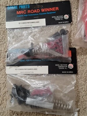 VINTAGE MRC ROAD WINNER 1/10 BUGGY WHEEL HUBS & SHOCK PARTS RZ115 RARE DONT MISS - Image 1 of 2