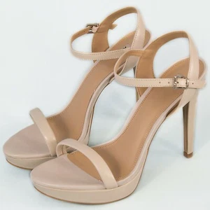 Promi Riemchen Hochzeit Absatz Sandalen / Hochzeit Heels / Braut High Heels UK 6,5 - Bild 1 von 3