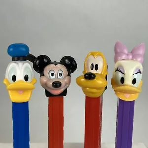 PEZ Lot Distributeurs Mickey Mouse, Pluton, Donald Duck, Daisy Duck Walt Disney - Photo 1 sur 7