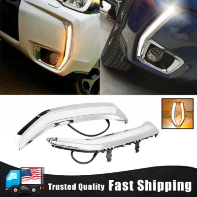 Fits 2013-2018 Subaru Forester Fog lights Turn Signal Daytime Running Lights DRL - Image 1 of 4