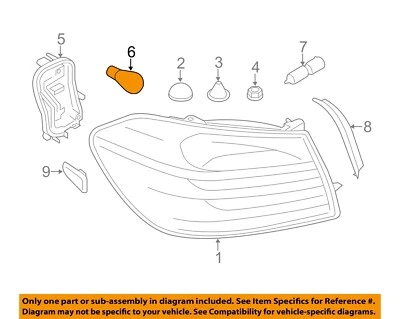 BMW OEM 07-13 X5-Bombilla exterior 63217160790 Foto 1 de 2