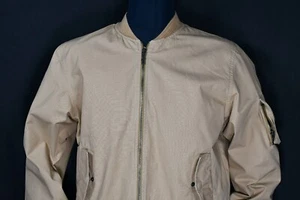 Nudie Jeans Alexander Ripstop Bomber Jacket Beige Men's size L - Picture 1 of 11