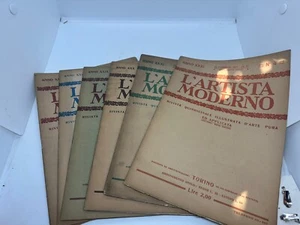 L’ARTE Moderna Magazines 6 Volumes 1930-1932 Very Good Condition - Picture 1 of 11