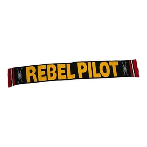 Bufanda cuello piloto rebelde Star Wars 51 pulgadas de largo negro amarillo X-Wing - Imagen 1 de 11