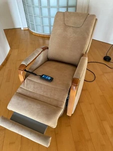 HIMOLLA Fernsehsessel mit Aufstehhilfe elektrisch verstellbar Stoff hellbraun - Bild 1 von 8