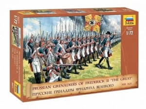 Prussian Grenadiers of Frederick II The Great XIII A.D. 8071 ZVEZDA 1:72 NEW ! - Picture 1 of 1