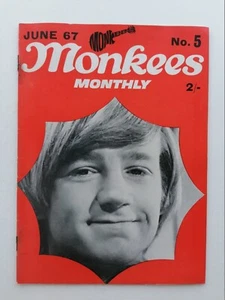 THE MONKEES ORIGINAL MONTHLY No 5 JUNE 1967 - Imagen 1 de 2