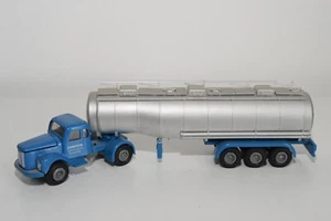 B19 1:50 TEKNO SCANIA VABIS TORPEDO TRUCK WITH TRAILER TANKER JAWICO NMINT COND. - Bild 1 von 12
