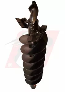 Dirt and Clay Auger Bit 9" Diameter 48" Length Fits 2" Hex Auger High Quality - Picture 1 of 3
