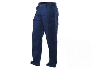 Australian Fabric 6 Pocket Cargo Cotton Drill Men's Work Trouser Pants M - 87r - Picture 1 of 8