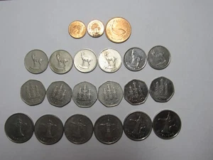 Lote de 21 monedas diferentes de Emiratos Árabes Unidos - 1973 a 2017 - circuladas - Imagen 1 de 2