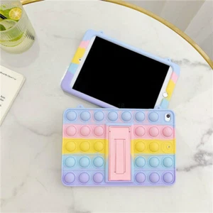 For iPad234 5 6 7 8th Gen Mini Air Pro Series Pop Fidget Push It Bubble Case New - Picture 1 of 24