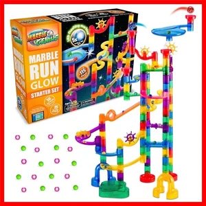 Multicolor Marble Run Set - 115 Pieces with Unique Glow Marbles & App Access - Picture 1 of 10