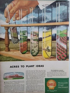 Lot of 3 Vintage 1946 Shell Oil Print Ads Ephemera Art Decor by Robert Geissmann - Bild 1 von 3