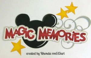 DISNEY MAGIC MEMORIE titolo carta piecing pagine album preconfezionate di Rhonda - Foto 1 di 1