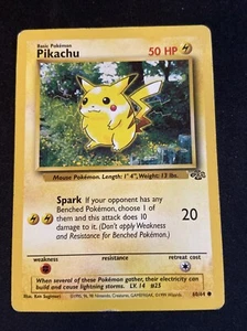 Pokemon TCG Pikachu Jungle 60/64 Regular Unlimited Common LP-MP - Picture 1 of 2
