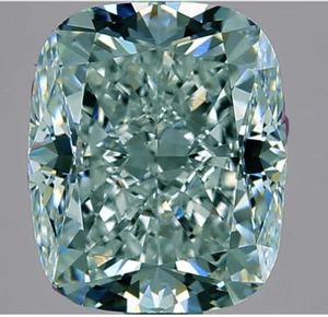 32.01 ct VVS1/19.40 mm GRAY BLUE CUSHION LOOSE MOISSANITE DIAMOND RING/PENDANT - Picture 1 of 1