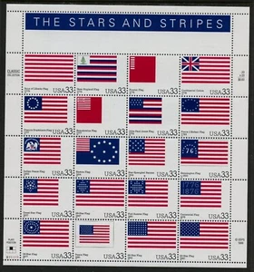 US 3403, 2000 33c ESTRELLAS Y RAYAS, PANEL $6.60 DE 20, MNH (US1803K) - Imagen 1 de 2