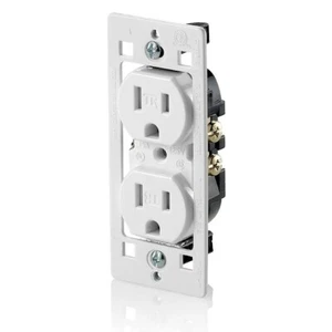 Leviton T5320-C0W Ultrasónico, Resistente a Manipulaciones, Receptáculo Dúplex - Imagen 1 de 1