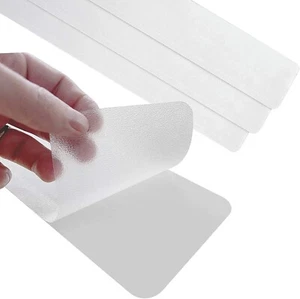 Protector Antideslizante Agarre Transparente Tiras Deslizantes 4" x 24" 4pk Duchas Bañeras Pisos Escaleras - Imagen 1 de 8