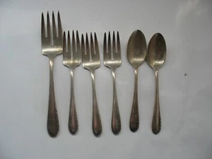 Cubiertos Wallace S/6 ULTRA plateado tenedores de ensalada cucharadita tenedor para servir carne - Imagen 1 de 6