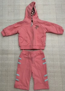 NWT Rabbit Moon Baby Girls Savanna Pink Jacket Top & Pants Set Size  0-3 Months - Picture 1 of 5