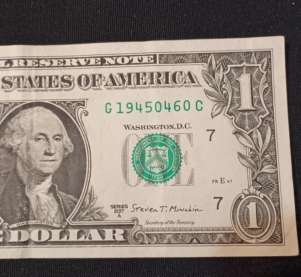 April 6, 1945  Birthday Note/Date Note Fancy Serial Number   G19450460C - Image 1 of 3