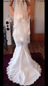 Hochzeitskleid Brautkleid In Champagner Weiß Gr.38 :: Neuwertig - Bild 1 von 5