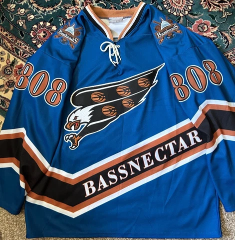 Bassnectar Washington "Bassheads" Screaming Eagle Timestretch 808 Hockey Jersey Cover