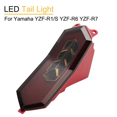 Luz trasera LED de señalización de giro de freno para Yamaha YZF-R6 YZF-R1/S/M YZF-R7 integrada Foto 1 de 4