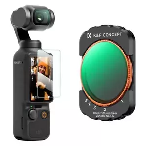 K&F Concept Magnetic Filter ND2-32&Black Mist 1/4 2 in 1 for DJI Osmo Pocket 3 - Picture 1 of 7