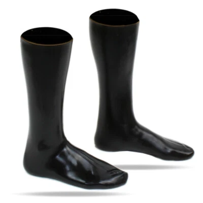 LatexDreamwear 100% Heavy Latex Socken Latexsocken schwarz Waden hoch Stärke 0.6