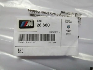 1x emblema originale OEM BMW originale M M per cerchi M tutti i modelli 36112228660 - Foto 1 di 1
