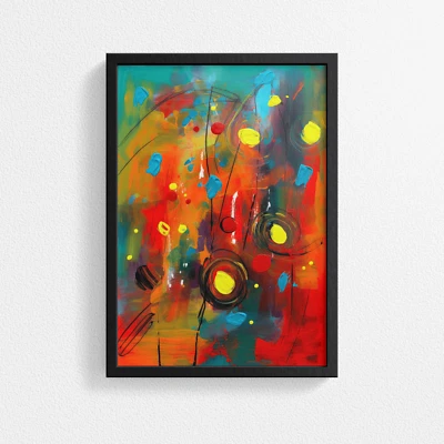 Abstract Art Poster Print, Expression Art, Fine Art, Gallery Poster, Wall Decor - Image 1 of 4