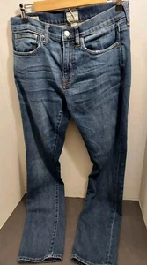 J Crew Jeans Herren 31x32 blau japanische Kurabo Denim Hose Stil 250 dunkle Waschung - Bild 1 von 10