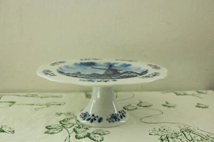 Mulino a vento olandese vintage Delft Blue by Holland con piedini diametro 10,5” alto 4” - Foto 1 di 5