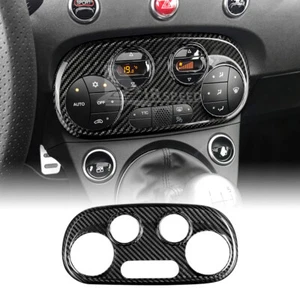 REAL HARD Carbon Fiber For Fiat 500 08-23 Abarth 595 12-23 Center Console Cover - Picture 1 of 10