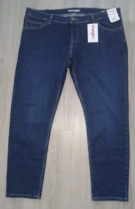 Wrangler Strangler Jeans Mens 40X30 Skinny Blue Denim Stretch Zip Country Rodeo - Picture 1 of 11